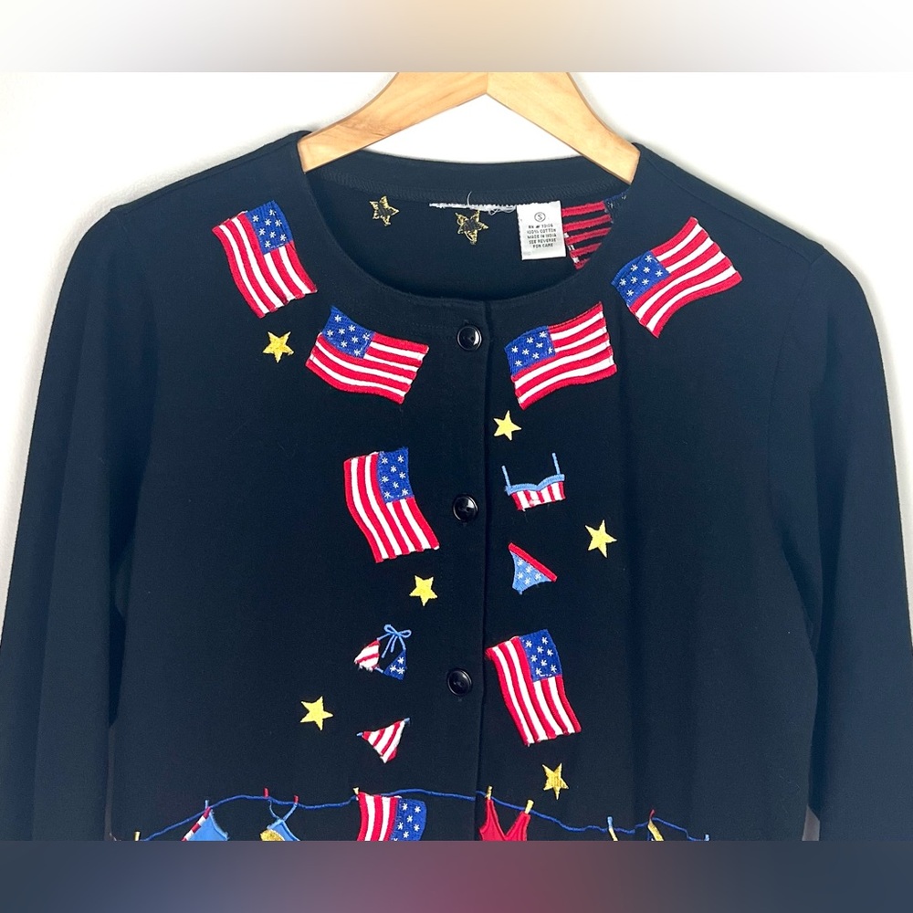 Vintage 90’s Y2K Michael Simon Lite USA 🇺🇸 Patriotic Button Down - Picture 6 of 14